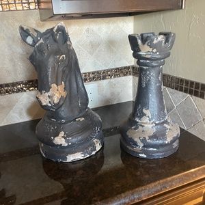 Large home decor chess pieces ! Great for bar area or man cave!